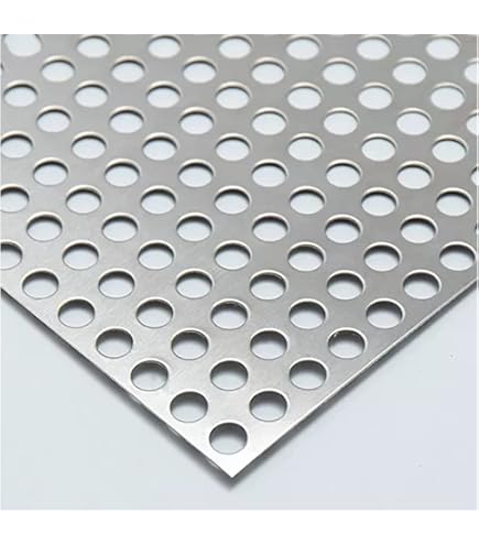 Amazon | 304ステンレス鋼の穴あきプレート、穴径10mmの金属シート